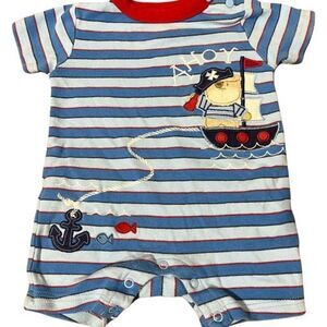 Jumping Beans One Piece Pirates 3-6m Snaps
